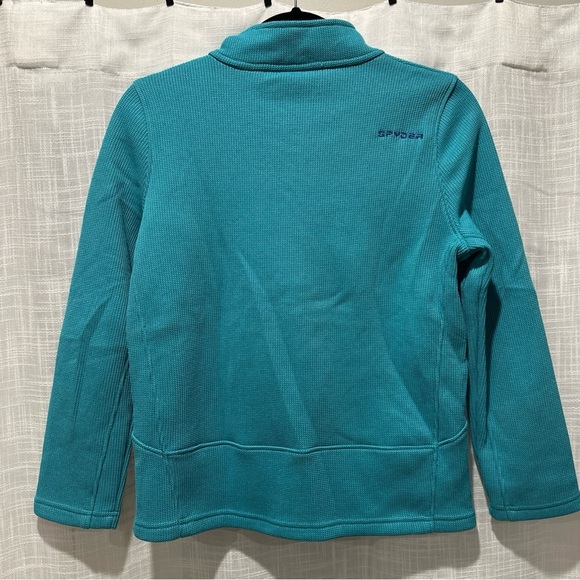 Spyder Girl's Endure Stryke Full Zip Jacket XL 18 Baltic Blue Pockets Polyester - Picture 5 of 13